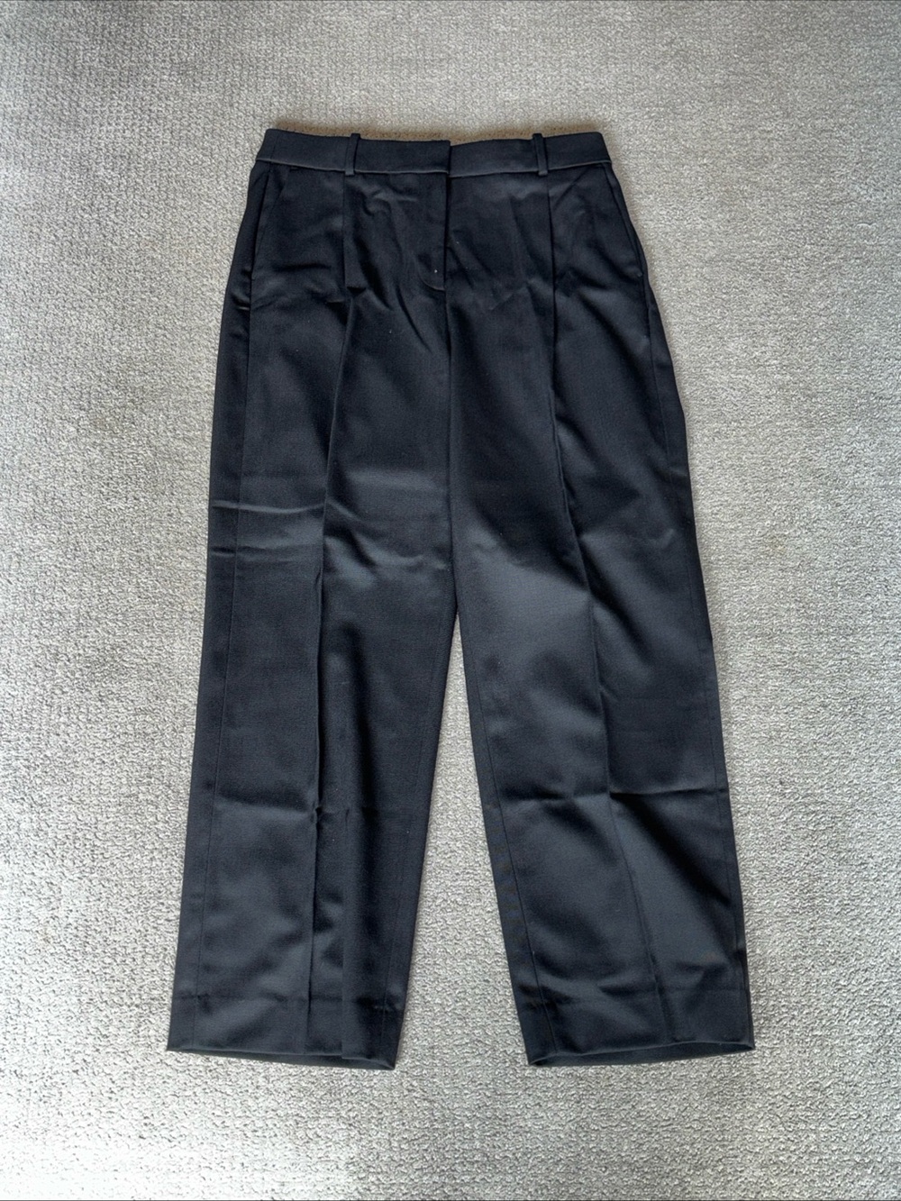 J. Crew Women’s Classic Black Pleated Trousers Size 12